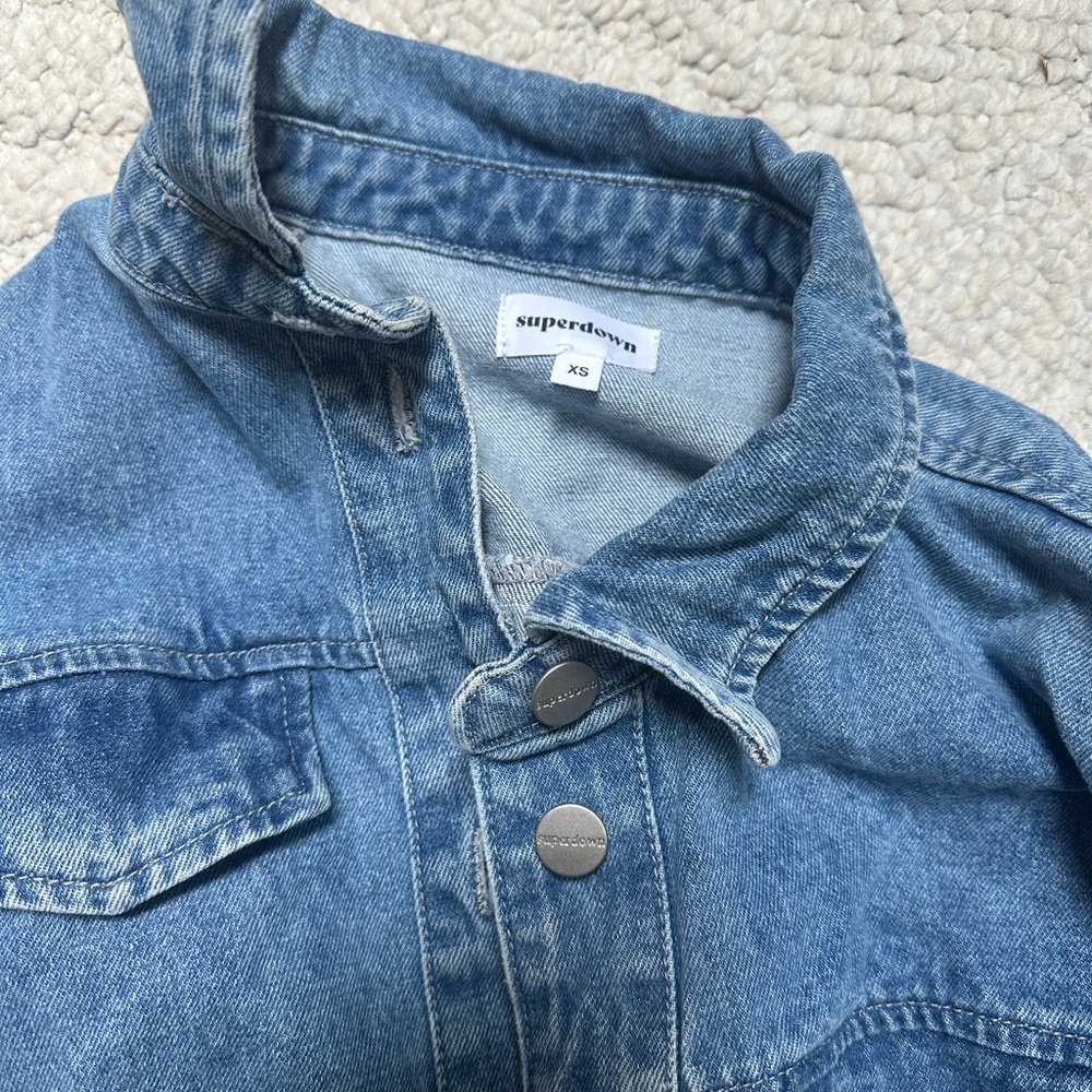 Revolve Classic Blue Denim Jacket - image 1